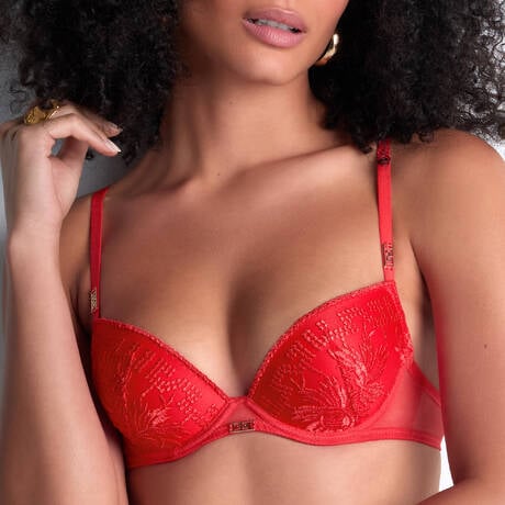【Aubade】Rules of Attraction Brassiere 関税込 Underwired triangle bra Aubade Rules of Attraction (Exciting