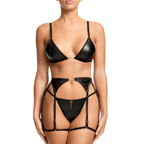 3 pieces set DITA VON TEESE Von Follies Vinyle Black