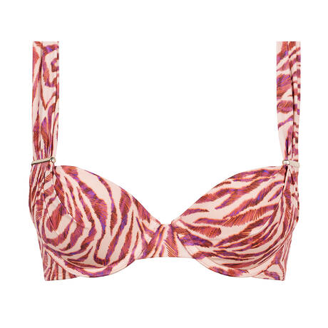 AUBADE Push-up bikini top Feline Energy Pink Tiger