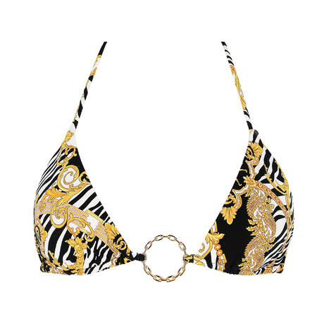 LULI FAMA Triangle bikini top Goddess Vibes Multicolor