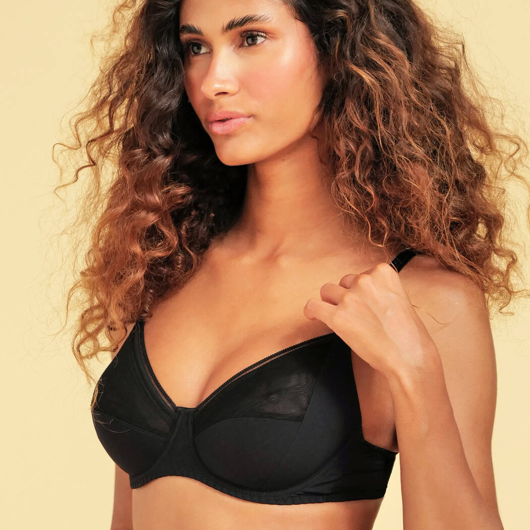 Soutien-gorge plunge demi mousse Antigel Dentelle Rebelle (Blanc