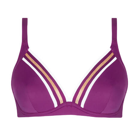 LISE CHARMEL Haut de maillot de bain triangle bonnets profonds Énergie Nautique Cassis Gold