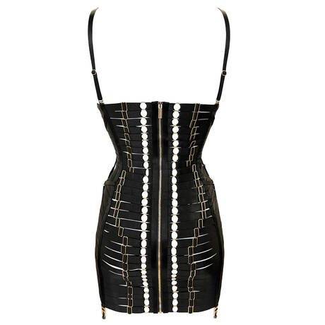 dresses with garter belts Coperni Garter Belt Maxi Dress in Black