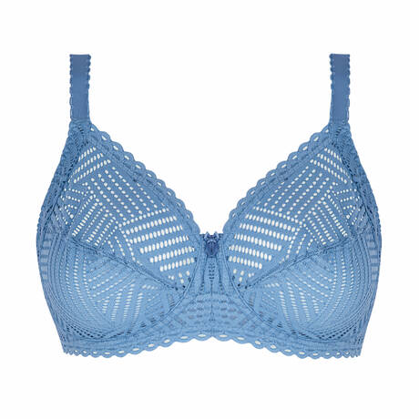 ANTIGEL Underwire bra for well-being lace Tressage Graphic Tressage Denim