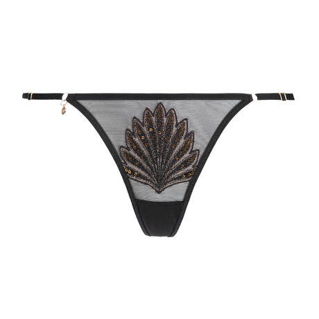 ATELIER AMOUR Thong Showtime Black