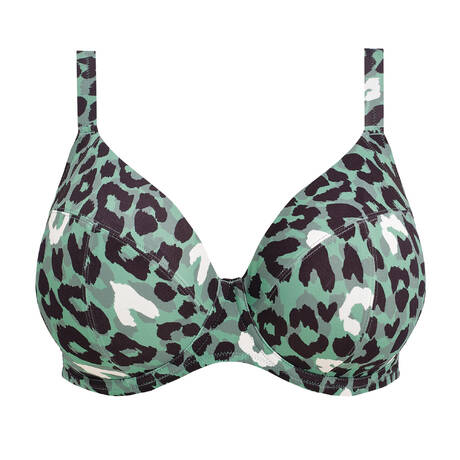 ELOMI Haut de maillot de bain emboitant Jungle Bay Olive