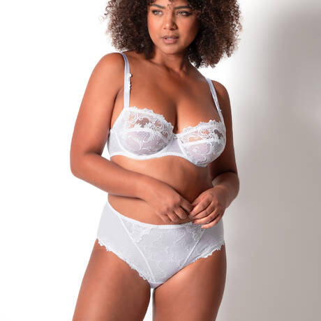 2 pieces set LISE CHARMEL Dressing Floral White