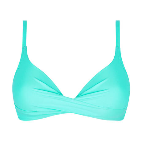 ANTIGEL Padded triangle bikini top La Chiquissima Turquoise Chic