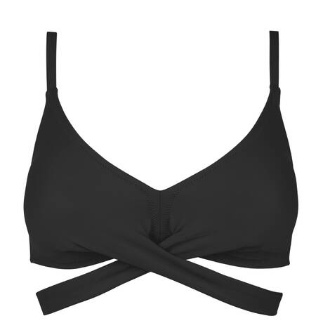ANTIGEL Triangle bikini top La Chiquissima Black
