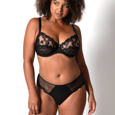 2 pieces set Lise Charmel Dressing Floral Black
