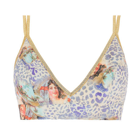 PAIN DE SUCRE Bralette bikini top Singa Cuba Blue