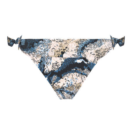 PAIN DE SUCRE Tie side bikini bottom Diva Wave Blue
