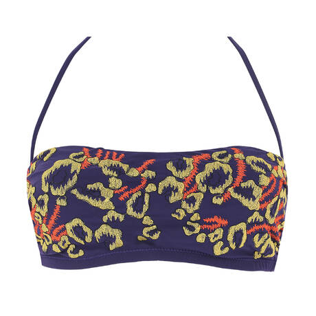 PAIN DE SUCRE Bandeau bikini top Barry Sensitive Uni life Cut Purple