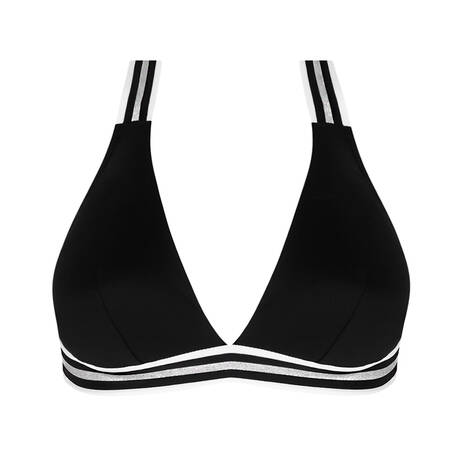 LISE CHARMEL Triangle bikini top Énergie Nautique Noir Silver