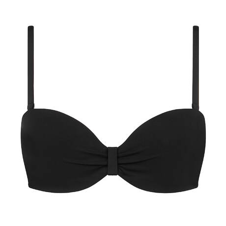 CHANTELLE Padded bandeau bikini top Icon Black