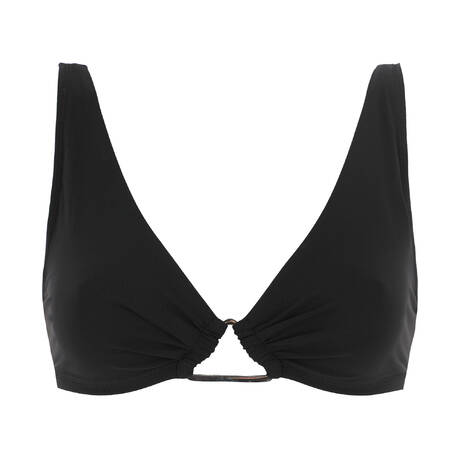 PAIN DE SUCRE Triangle bikini top Selena Sensitive Uni life Cut Black