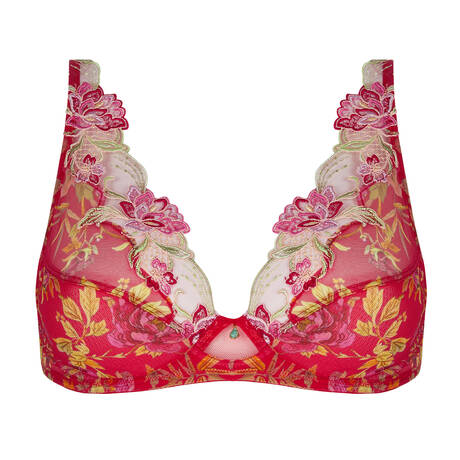 LISE CHARMEL Triangle bra Forêt Rubis Santal Rouge