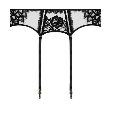 LISE CHARMEL Lace Garter belt Désirs de Venise Black