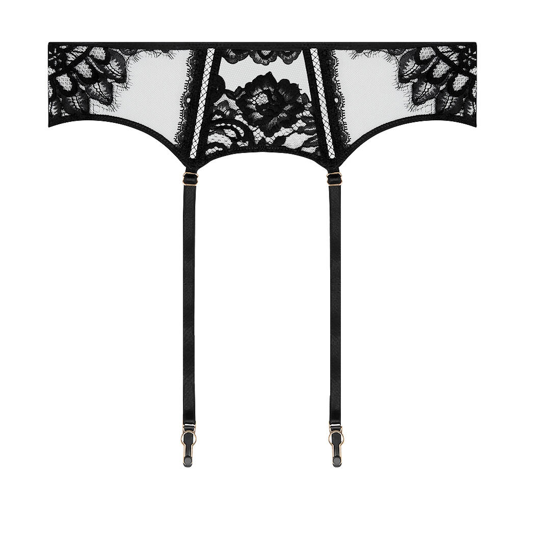 Porte-jarretelles Serre-taille Lise Charmel - Noir Brodé Taille 1 - Neuf Sans étiquette