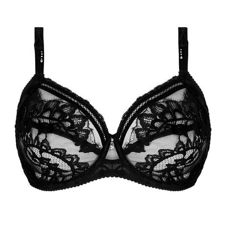 LISE CHARMEL Lace Underwire bra for well-being Désirs de Venise Black