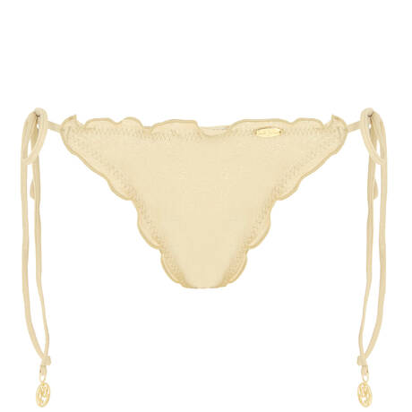 LULI FAMA Tie side bikini bottom Cosita Buena Gold Rush