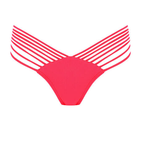 LULI FAMA Bas de maillot de bain brésilien Cosita Buena Bombshell Red