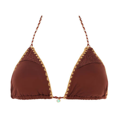 BANANA MOON Bosco Triangel-Badeanzugoberteil Couture Nazca Chocolat