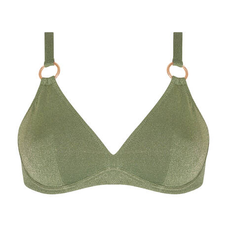 ANTIGEL Plus-size triangle bikini top La Fashion Sirène Vert Sirène