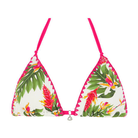 BANANA MOON Haut de maillot de bain triangle Nuco Kaelua Blanc