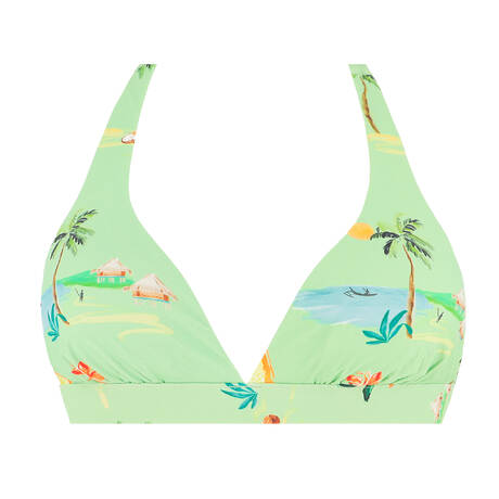 SEAFOLLY Triangle bikini top Isla Palm Sage