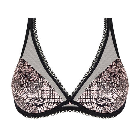 ANTIGEL Soutien-gorge triangle coques Tartan Glamour Rose Tartan