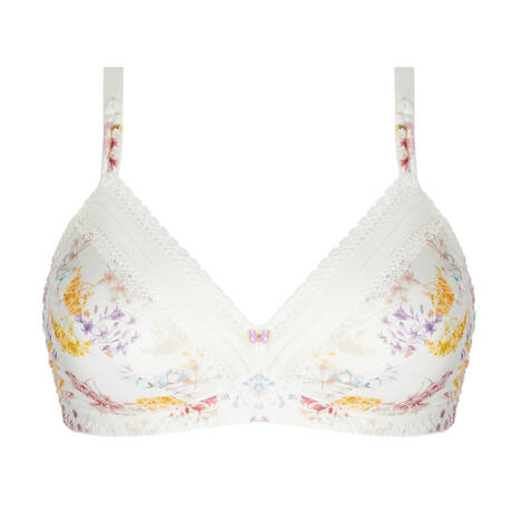 ANTIGEL Plus-size wireless bra Souffle Fleuri Souffle Pastel
