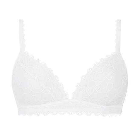 MEY Lace Wireless bra Amorous White