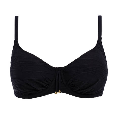 FANTASIE Full cup bikini top Beach Waves Black