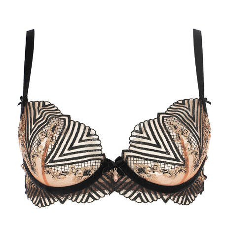 DITA VON TEESE Soutien-gorge corbeille Fortunia Noir