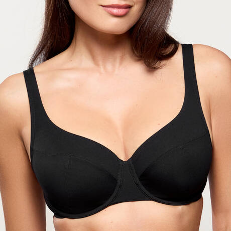 EMPREINTE Full cup bikini top Podium Black