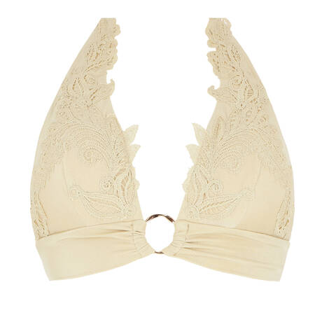 MARJOLAINE Haut de maillot de bain triangle Ambre Swim Nacre