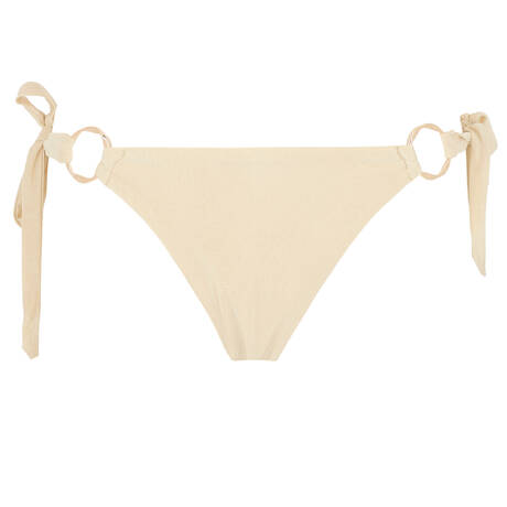 MARJOLAINE Bas de maillot de bain brésilien noué Ambre Swim Nacre