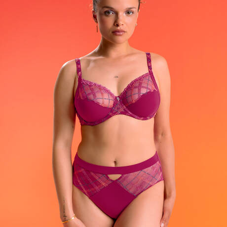 2 pieces set LOUISA BRACQ Albanach Fuschia