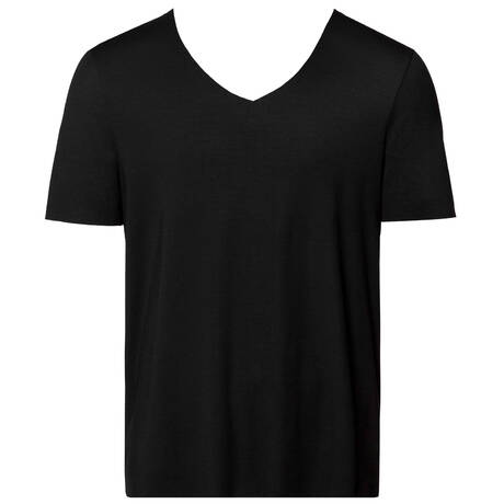 HANRO Modal Men's T-shirt Clean Cut Black