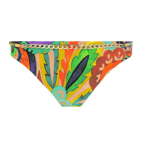 MARJOLAINE High leg bikini bottom Athena Swim Imprimé Vert/Jaune