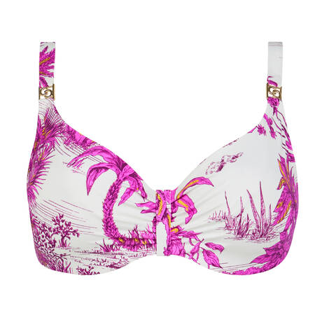 CHANTELLE Full-Cup-Bikini-Top Sauvage White Jungle