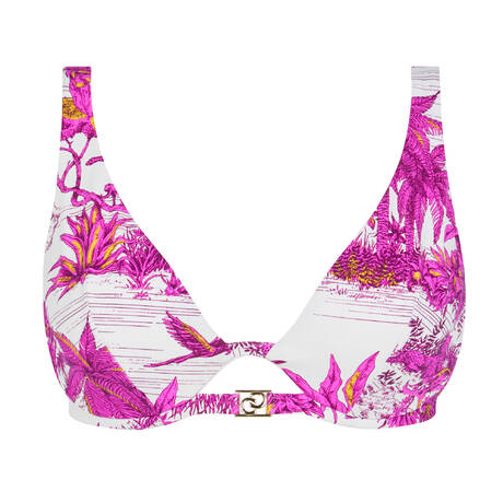 CHANTELLE Mono-wire bikini top Sauvage White Jungle