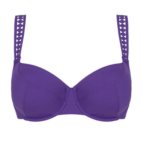 EMPREINTE Full cup bikini top Mood Ultraviolet
