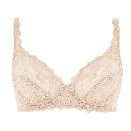 WACOAL Lace wireless bra Eglantine Crème Brûlée