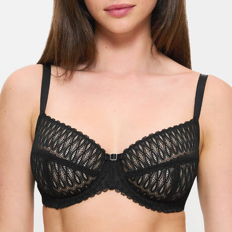 TRIUMPH Lace underwire bra Aura Spotlight Black