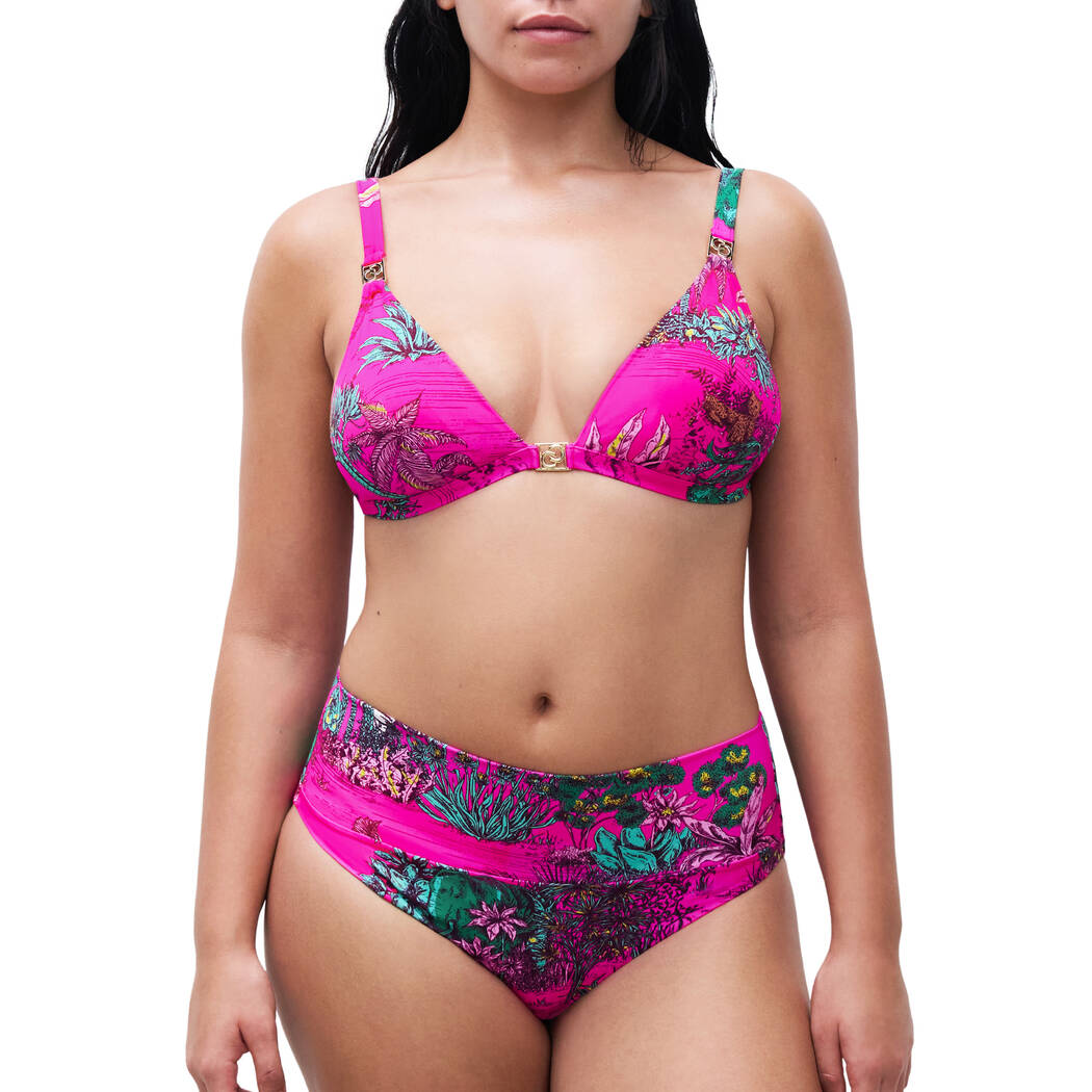 Chantelle Swimwear - Sauvage Full Bikini Brief White Jungle
