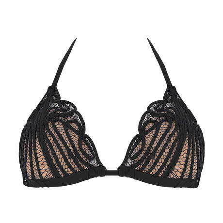 MARJOLAINE Triangle bikini top Asma Swim Black