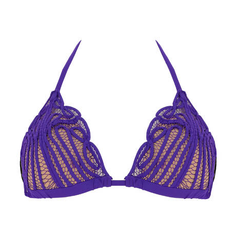 MARJOLAINE Triangle bikini top Asma Swim Purple