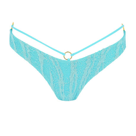 LULI FAMA Brazilian bikini bottom Wave Chaser Aqua
